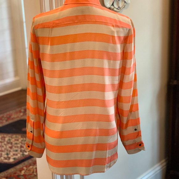 Fossil silk stripe top - Picture 3 of 4